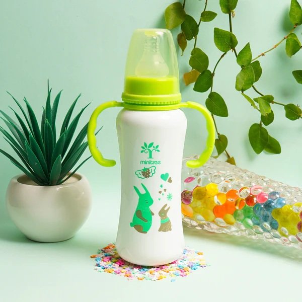 Baby Feeding Bottle Swan Pink 240Ml Mt