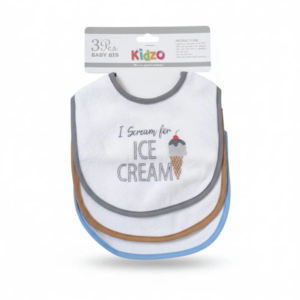 Little Star Baby 3Pcs Bib Set Grey