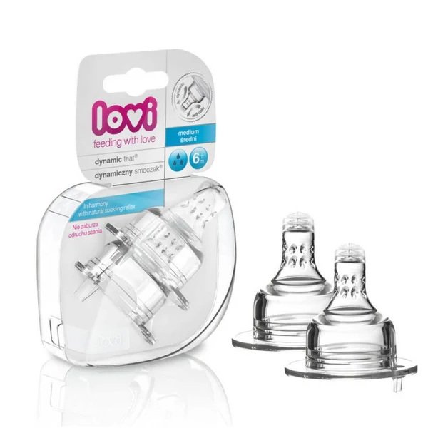 Lovi Dynamic Feeding Teat Medium 2 Pcs